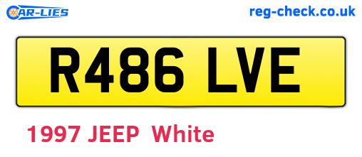 R486LVE are the vehicle registration plates.