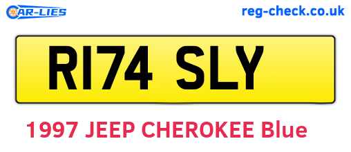 R174SLY are the vehicle registration plates.