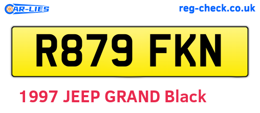 R879FKN are the vehicle registration plates.