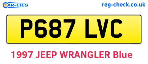 P687LVC are the vehicle registration plates.
