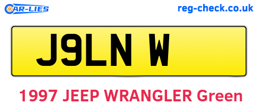 J9LNW are the vehicle registration plates.