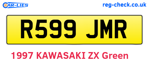 R599JMR are the vehicle registration plates.
