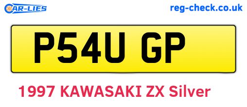 P54UGP are the vehicle registration plates.
