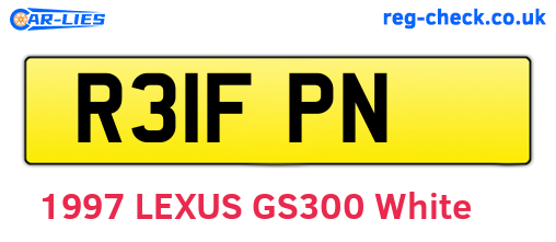 R31FPN are the vehicle registration plates.