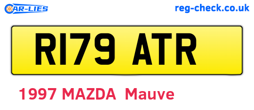 R179ATR are the vehicle registration plates.