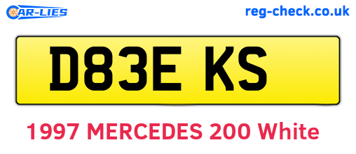 D83EKS are the vehicle registration plates.