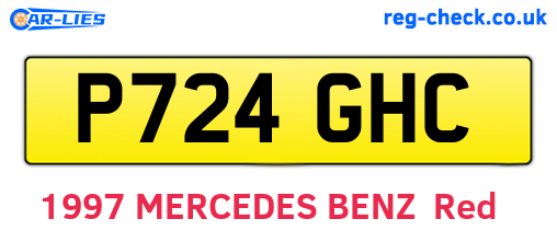 P724GHC are the vehicle registration plates.