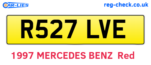 R527LVE are the vehicle registration plates.