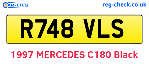 R748VLS are the vehicle registration plates.
