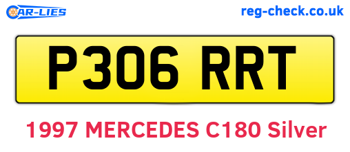P306RRT are the vehicle registration plates.