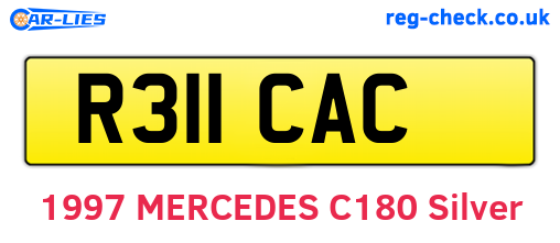 R311CAC are the vehicle registration plates.
