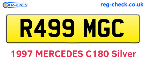 R499MGC are the vehicle registration plates.