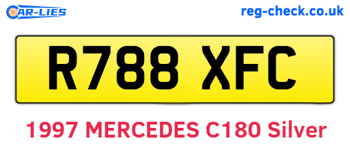 R788XFC are the vehicle registration plates.