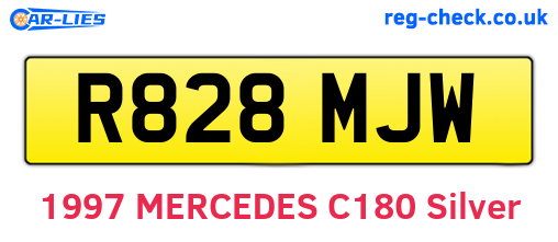 R828MJW are the vehicle registration plates.