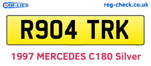 R904TRK are the vehicle registration plates.