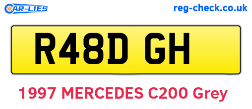 R48DGH are the vehicle registration plates.