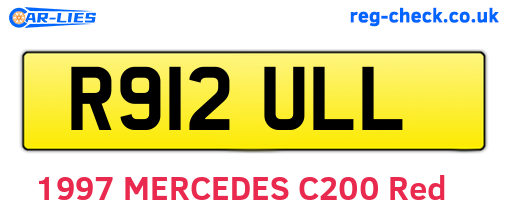 R912ULL are the vehicle registration plates.