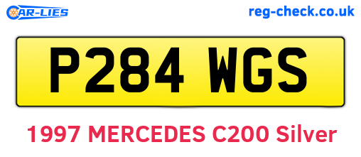 P284WGS are the vehicle registration plates.