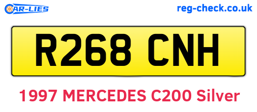 R268CNH are the vehicle registration plates.