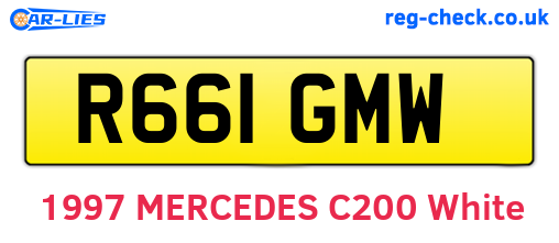 R661GMW are the vehicle registration plates.