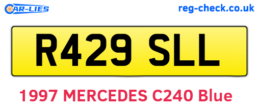 R429SLL are the vehicle registration plates.