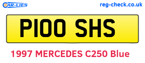 P100SHS are the vehicle registration plates.