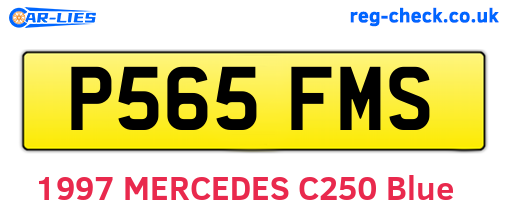 P565FMS are the vehicle registration plates.