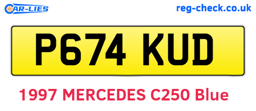 P674KUD are the vehicle registration plates.
