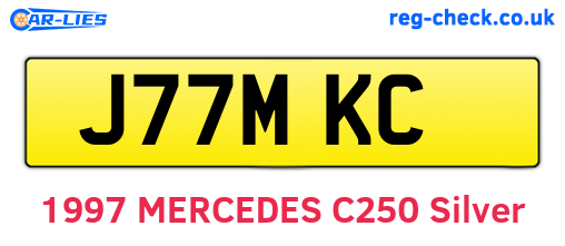 J77MKC are the vehicle registration plates.