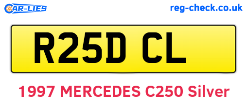 R25DCL are the vehicle registration plates.