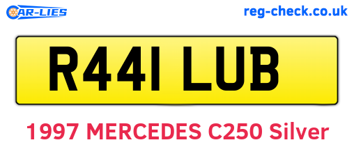 R441LUB are the vehicle registration plates.