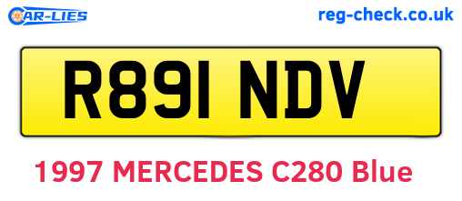 R891NDV are the vehicle registration plates.
