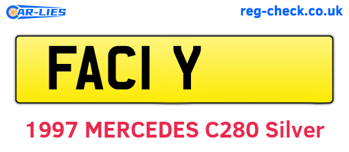 FAC1Y are the vehicle registration plates.