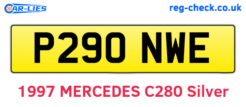P290NWE are the vehicle registration plates.