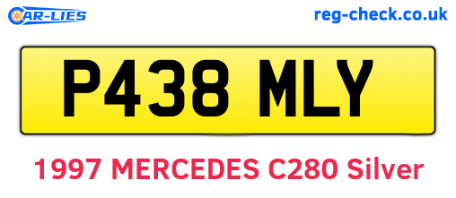 P438MLY are the vehicle registration plates.