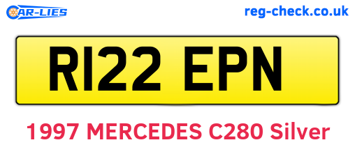 R122EPN are the vehicle registration plates.