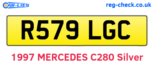 R579LGC are the vehicle registration plates.