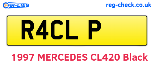 R4CLP are the vehicle registration plates.