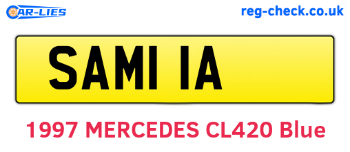 SAM11A are the vehicle registration plates.
