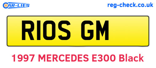 R10SGM are the vehicle registration plates.