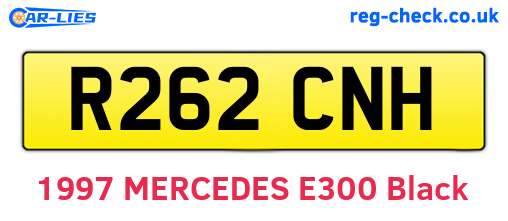 R262CNH are the vehicle registration plates.