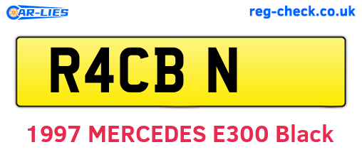 R4CBN are the vehicle registration plates.