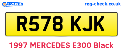 R578KJK are the vehicle registration plates.
