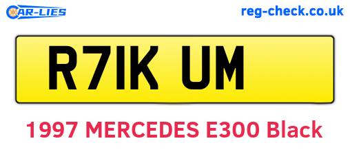 R71KUM are the vehicle registration plates.