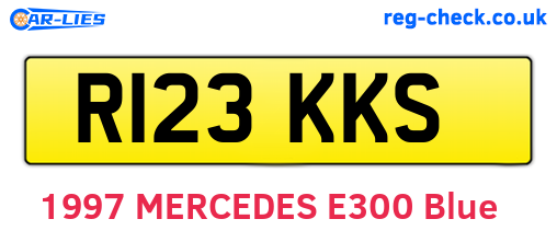 R123KKS are the vehicle registration plates.
