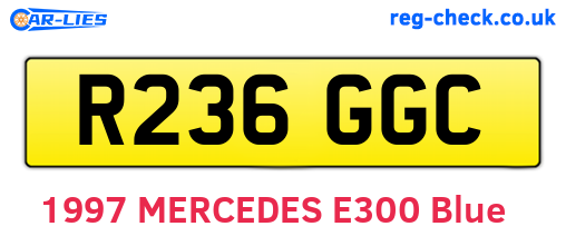 R236GGC are the vehicle registration plates.
