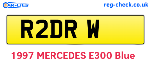 R2DRW are the vehicle registration plates.