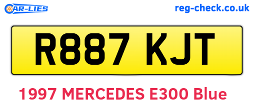 R887KJT are the vehicle registration plates.