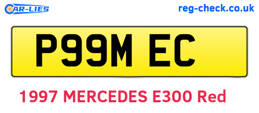 P99MEC are the vehicle registration plates.