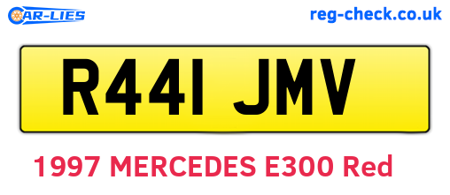 R441JMV are the vehicle registration plates.